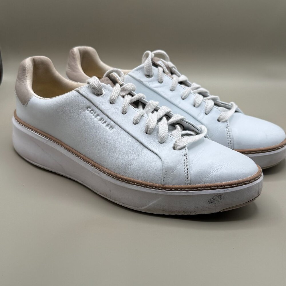 Cole Haan GrandPro‎ Topskin White Leather Lightweight Low Top Sneakers Women's 9